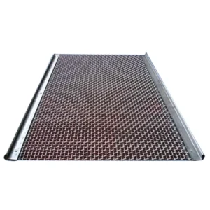 High Strength Stainless Steel Wire Crimped Mesh Black Oxide Surface with Bending for Heavy Duty Fencing and Decorative Grilles