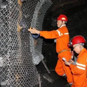 High Tensile 5.6mm Galvanized Iron Chain Link Wire Mesh Plain Weave Reinforced Mesh for Mine Support Cutting Bending Included