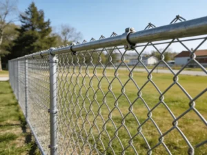 High Tensile Strength Chainlink Wire Fence for Garden and Sports Playground Chain Link Wire Mesh Fence