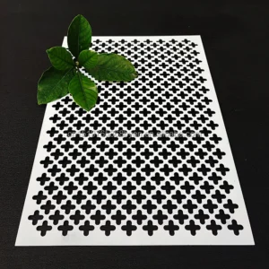 Highly Accuracy Customized Anti Rust Cross Hole Perforated Metal Mesh With Diversified Metal