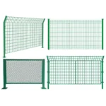 Highway Anti Fall Welded Iron Square Mesh Fence with Cutting Service for Bridge Railing Construction Safety Protection