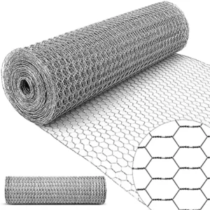 Hot Dip Galvanized Iron Wire Mesh Fencing Poultry Netting Hexagonal Chicken Cage Wire Mesh Roll