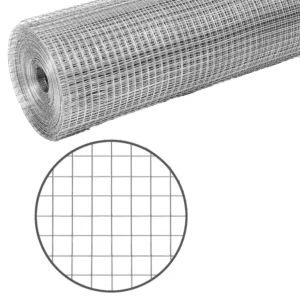 Hot-Dip Galvanized Square Welded Wire Mesh Hardware Cloth Roll for Garden Fencing and Construction