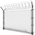 Hot Dipped Galvanized Cyclone Security Woven Fence Panel PVC Coated Metal Chain Link Wire Mesh for Farm Fencing Hot Dipped Galvanized Cyclone Security Woven Fence Panel PVC Coated Metal Chain Link Wire Mesh for Farm Fencing