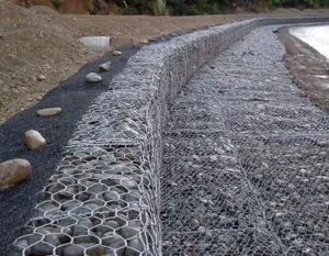 Hot Dipped Galvanized Gabion Wire Mesh 2mm 2.7mm 3.0mm Wire Diameter 6×8 Gabion Mesh For Embankment Protection