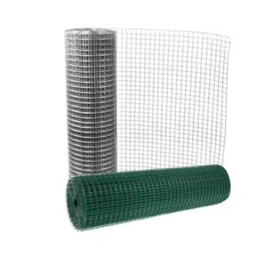 Hot Dipped Galvanized PVC Coated Fencing Iron Netting 10 Gauge Welded Wire Mesh Fence Netting