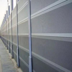 Impact Resistant Perforated Soundproof Fence Noise Barriers Absorptive Sound Barrier Residential Acoustic Fence Block Road Noise