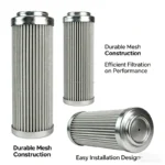 Industrial Hydraulic Oil Suction Filter Element 5 Micron Stainless Steel Oil Water Separation Pleated Cartridge OEM Replacement Industrial Hydraulic Oil Suction Filter Element 5 Micron Stainless Steel Oil Water Separation Pleated Cartridge OEM Replacement