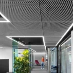 Interior Ceiling Decoration Cladding Building Facade Protecting Mesh Galvanized Steel Welded Expanded Metal Mesh Plain Weave