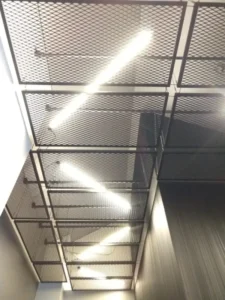 Interior Ceiling Galvanized Steel Welded Expanded Mesh Plain Weave Cladding Cutting Bending Services Building Facade Decoration
