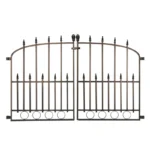 Iron Craft Iron Wire Steel Outdoor Trellis Tubular Fence Folding Locked Gate