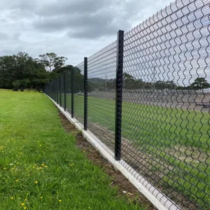 Iron Welded Wire Mesh Anti Climb Fence Panel & Gates 358 Model PVC Coated 8ft Height for Home Security