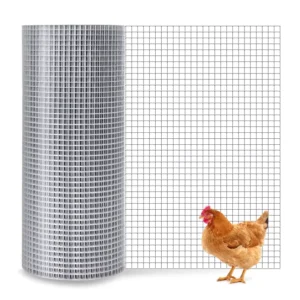 Iron Wire Welded Mesh China Supply Directly 60 80 100 Mesh Small Hole PVC Coated Cutting Bending Animal Cage Use