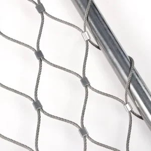 Low Carbon Resistant Chain Link Mesh Square Hole Cutting Iron Woven Wire Mesh Reliable Quality Rope Mesh