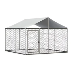 Low Cost Hot Dipped Galvanized Iron Wire Mesh Outside Dog Kennel Dog Fence