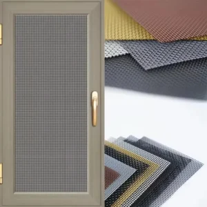 Manufacture Security Wire Mesh Screen 304 Stainless Steel Woven Security Screen Door Metal Security Screens for Window and Door