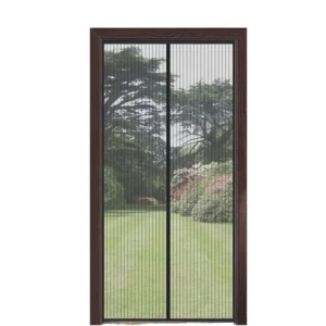 Manufacturer Magnetic Curtain Door Screen Black Mesh for Home Inner Door Anti Mosquito Window Net Polyester