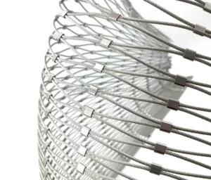 Metal Building Decorative Architectural Stainless Steel Wire Rope Mesh Fencing