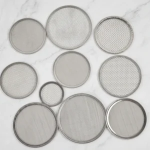 Metal Stamped Filter 304 Stainless Steel Edge Wrapped Round Sieve Mesh Filter Meshes Round Disc Filter Wire Mesh