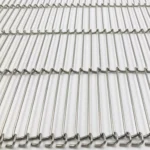 Metal Woven Decorative Mesh Stainless Steel Curtain Wall Partition Mesh Hotel Screen Ceiling Background Spiral Mesh Curtain