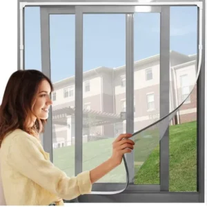 Modern Anti Mosquito Fiberglass Window & Door Screen Mesh Curtain Washable Design for Bedroom Kitchen Outdoor Use