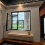 Modern Design Aluminum Casement Window Stainless Steel 304 Mesh Screen Outward Swinging Safety Exterior Residential Hotel Entry Modern Design Aluminum Casement Window Stainless Steel 304 Mesh Screen Outward Swinging Safety Exterior Residential Hotel Entry