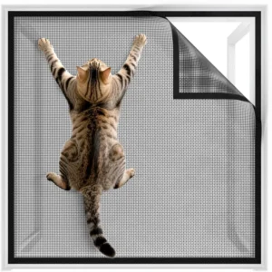 Modern Design Mosquito-Proof Fiberglass Screen Window with Easy Install Netting for Home or Hotel Door & Window Screens