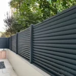 Modern Design Powder Coated Slatted Privacy Ventilated Aluminium Louver Fence Panel Modern Design Powder Coated Slatted Privacy Ventilated Aluminium Louver Fence Panel