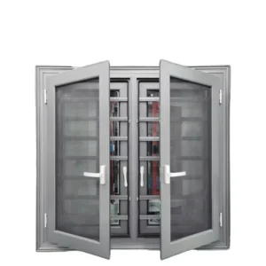 Modern Hurricane Impact Double Glazed Horizontal Louver Screen Villa Aluminum Sliding Windows and Doors