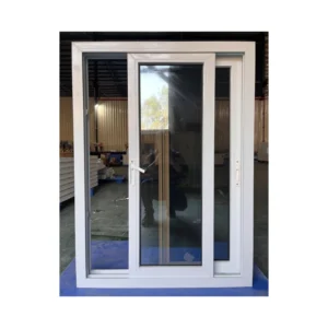 Modern Hurricane Proof PVC Sliding Glass Folding Screen Horizontal Opening Fiberglass Screen Netting Louver For Villas Plastic