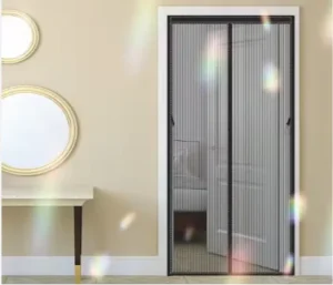 Modern Style Magnetic Door Mosquito Polyester 18×16 Mesh Easy Install Insect Resistant Customized Size 1 Year Warranty