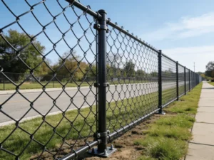 New Arrival Easily Assembled Galvanized Chain Link Fence Woven Wire Mesh Fence for Construction Site
