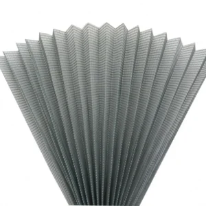 New Design Blackout Window Outside Screen Retractable Insect and Shadowing Door Mesh Fold Wire Mesh Pleated