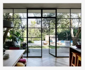 New Design Window Grill Design Custom Interior Glass Door Steel with Jamb and Frame