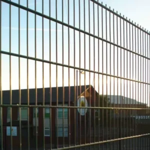 Outdoor Double Wire Fence With Galvanized Welded Mesh for Garden Yard and Villa Protection