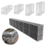 High Quality Hot Dip Galvanized Welded Gabion Wire Mesh Fencing Box Stone Cages Galfan Welded Gabion Basket Retaining Wall Fence