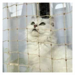 PE Steel Wire Cat Protection Balcony Safety Net Stone Color Tear Resistant Durable 3m*4m Mesh 30x30mm 3-5 Year Lifespan Cutting