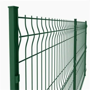 PVC Coated 3D Curved Wire Mesh Garden Welded Fencing Galvanized Steel 3D Fence Panel