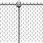 PVC Coated Chain Link Fence Roll Garden Sports Field Fencing Mesh