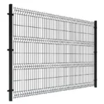 PVC Coated Iron Wire 50x200mm 3D Bending Curved Welded Security Farm Garden Fence Panel