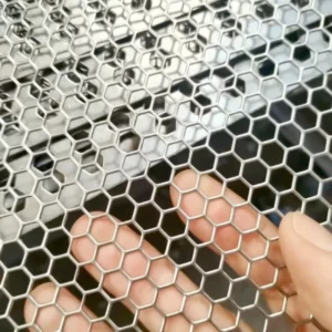 Perforated Sheet Metal Round Square Hex Hole Punching Mesh