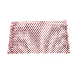 Popular 1.2MM 6MM Architectural Aluminum Decorative Wire Mesh Link Chain Stainless Steel Metal Coil Curtain