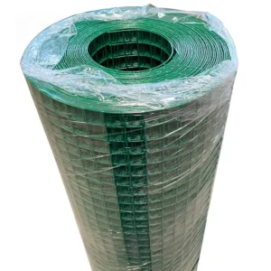 Portable Travel Friendly Galvanized Steel PVC Coated Welded Wire Mesh Roll 12.7mm Square Apertures 1.2mm Wire Diameter Cutting