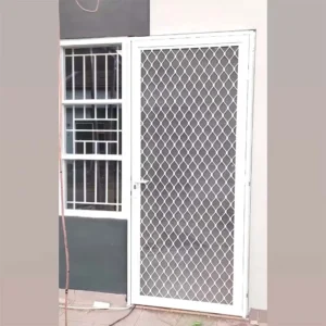 Powder Coated Aluminum Alloy Perforated Welding Expanded Mesh Security Screen Diamond Grille Anti Theft Window Door Guard Rust