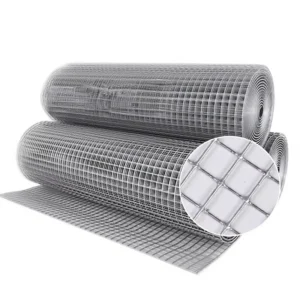 Protective Galvanized Iron Wire Mesh Welded Square Hole Customizable Fence Hanging Roll Building Material