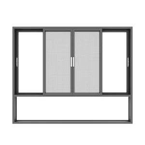 Retractable Aluminum Alloy Anti Theft Heat Insulation Waterproof Sliding Safety Door & Window Screens with Fiberglass Mesh