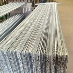Ribbed Formwork Mesh Perforated Square Galvanized Flat Rib Expanded Metal Lath Screen Large Aperture 27×97