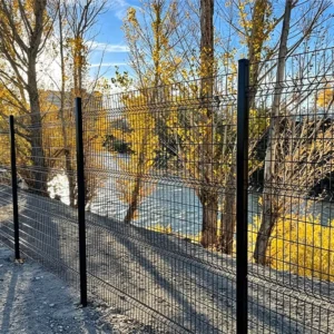 Rigid Powder Coated Panel Fence 3D Welded Steel Wire Mesh CE ISO Industrial Warehouse Boundary Protection 3D Fence