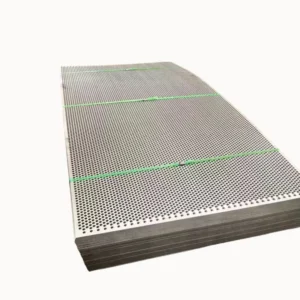 Round Hole Perforated Metal Plate Mesh Optional Materials Stainless Steel Manganese Steel Wide Application Range