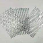 Round Pattern Galvanized Carbon Steel Wire Mesh Durable Perforated Metal for Screen Construction Application